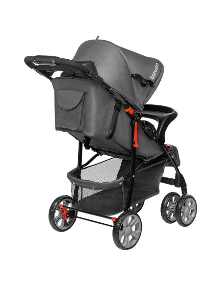 BN-LO-EMMA PLUS_PINK_SCANDI,Lionelo - Carucior sport Emma Plus, Cu tavita, 2 Suporturi pentru pahar, Geanta accesorii, Conform c