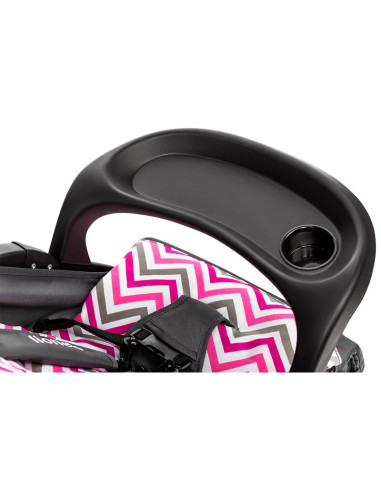BN-LO-EMMA PLUS_PINK_SCANDI,Lionelo - Carucior sport Emma Plus, Cu tavita, 2 Suporturi pentru pahar, Geanta accesorii, Conform c