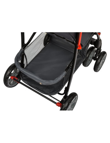 BN-LO-EMMA PLUS_PINK_SCANDI,Lionelo - Carucior sport Emma Plus, Cu tavita, 2 Suporturi pentru pahar, Geanta accesorii, Conform c