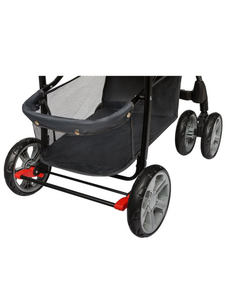 BN-LO-EMMA PLUS_PINK_SCANDI,Lionelo - Carucior sport Emma Plus, Cu tavita, 2 Suporturi pentru pahar, Geanta accesorii, Conform c