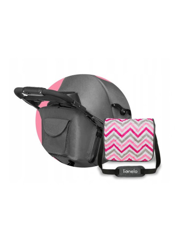 BN-LO-EMMA PLUS_PINK_SCANDI,Lionelo - Carucior sport Emma Plus, Cu tavita, 2 Suporturi pentru pahar, Geanta accesorii, Conform c