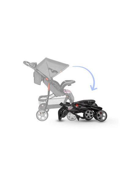 BN-LO-EMMA PLUS_PINK_SCANDI,Lionelo - Carucior sport Emma Plus, Cu tavita, 2 Suporturi pentru pahar, Geanta accesorii, Conform c