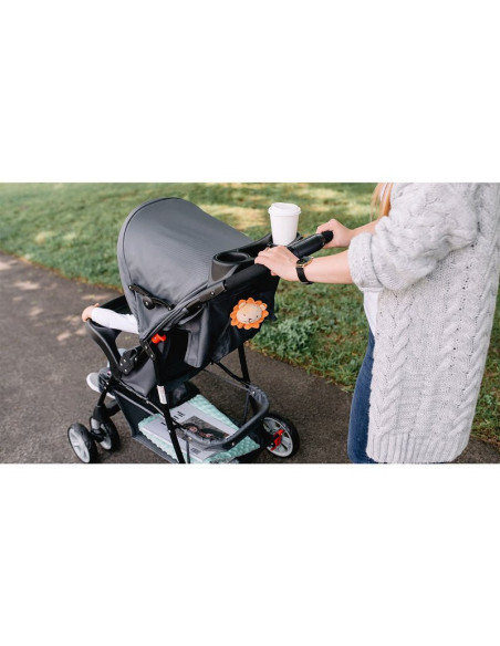 BN-LO-EMMA PLUS_PINK_SCANDI,Lionelo - Carucior sport Emma Plus, Cu tavita, 2 Suporturi pentru pahar, Geanta accesorii, Conform c