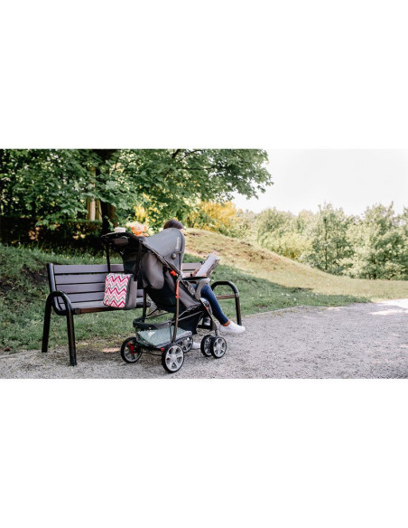 BN-LO-EMMA PLUS_PINK_SCANDI,Lionelo - Carucior sport Emma Plus, Cu tavita, 2 Suporturi pentru pahar, Geanta accesorii, Conform c