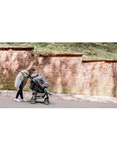 BN-LO-EMMA PLUS_PINK_SCANDI,Lionelo - Carucior sport Emma Plus, Cu tavita, 2 Suporturi pentru pahar, Geanta accesorii, Conform c