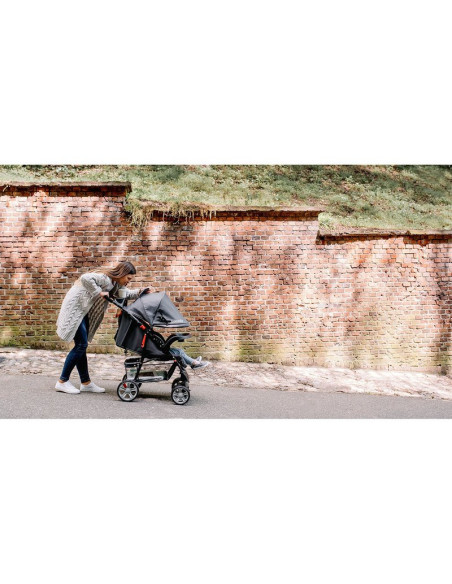 BN-LO-EMMA PLUS_PINK_SCANDI,Lionelo - Carucior sport Emma Plus, Cu tavita, 2 Suporturi pentru pahar, Geanta accesorii, Conform c