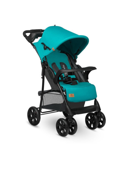 BN-LO-EMMA PLUS_VIVID_TURQUOISE,Lionelo - Carucior sport Emma Plus, Cu tavita, 2 Suporturi pentru pahar, Geanta accesorii, Confo