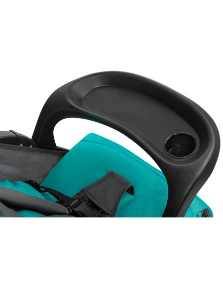 BN-LO-EMMA PLUS_VIVID_TURQUOISE,Lionelo - Carucior sport Emma Plus, Cu tavita, 2 Suporturi pentru pahar, Geanta accesorii, Confo