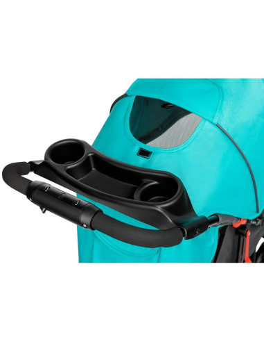 BN-LO-EMMA PLUS_VIVID_TURQUOISE,Lionelo - Carucior sport Emma Plus, Cu tavita, 2 Suporturi pentru pahar, Geanta accesorii, Confo