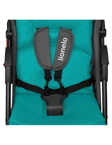 BN-LO-EMMA PLUS_VIVID_TURQUOISE,Lionelo - Carucior sport Emma Plus, Cu tavita, 2 Suporturi pentru pahar, Geanta accesorii, Confo
