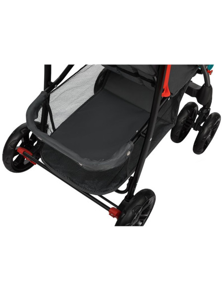 BN-LO-EMMA PLUS_VIVID_TURQUOISE,Lionelo - Carucior sport Emma Plus, Cu tavita, 2 Suporturi pentru pahar, Geanta accesorii, Confo