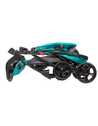 BN-LO-EMMA PLUS_VIVID_TURQUOISE,Lionelo - Carucior sport Emma Plus, Cu tavita, 2 Suporturi pentru pahar, Geanta accesorii, Confo