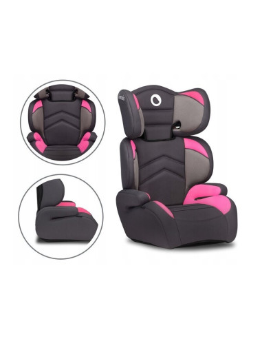BN-LO-LARS_CANDY_PINK,Lionelo - Scaun auto Lars Candy Spatar detasabil, 15-36 Kg, Conform cu standardul european de securitate E