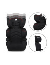 BN-LO-LARS_SPORTY_BLACK,Lionelo - Scaun auto Lars Sporty Spatar detasabil, 15-36 Kg, Conform cu standardul european de securitat