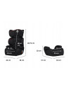 BN-LO-LARS_SPORTY_BLACK,Lionelo - Scaun auto Lars Sporty Spatar detasabil, 15-36 Kg, Conform cu standardul european de securitat