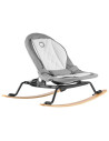 BN-LO-ROSA_STONE_GREY/BLACK,Lionelo - Sezlong Rosa Stone, Pliabil, Spatar reglabil, Pozitie de somn, Rotire 90 grade, din Lemn, 