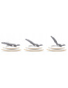 BN-LO-ROSA_STONE_GREY/BLACK,Lionelo - Sezlong Rosa Stone, Pliabil, Spatar reglabil, Pozitie de somn, Rotire 90 grade, din Lemn, 