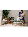 BN-LO-ROSA_STONE_GREY/BLACK,Lionelo - Sezlong Rosa Stone, Pliabil, Spatar reglabil, Pozitie de somn, Rotire 90 grade, din Lemn, 