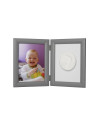 BN-BH_MF_Silver,Baby HandPrint - Kit mulaj Memory Frame, Cu rama foto 13x18 cm, Non-toxic, Conform cu standardul european de sig