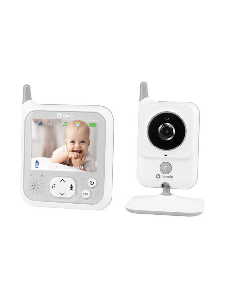 BN-LOC-BABYLINE_7.1,Lionelo - Videofon Babyline 7.1, Cu melodii, Cu lampa inclusa