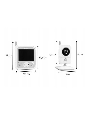 BN-LOC-BABYLINE_7.1,Lionelo - Videofon Babyline 7.1, Cu melodii, Cu lampa inclusa