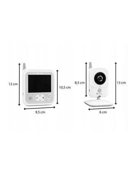 BN-LOC-BABYLINE_7.1,Lionelo - Videofon Babyline 7.1, Cu melodii, Cu lampa inclusa