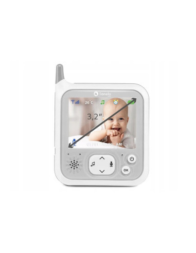 BN-LOC-BABYLINE_7.1,Lionelo - Videofon Babyline 7.1, Cu melodii, Cu lampa inclusa