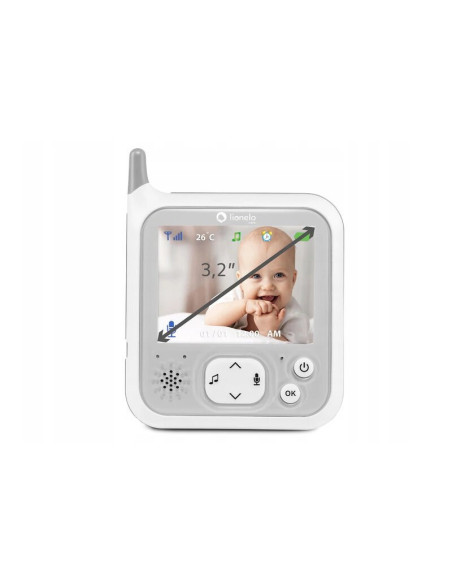 BN-LOC-BABYLINE_7.1,Lionelo - Videofon Babyline 7.1, Cu melodii, Cu lampa inclusa