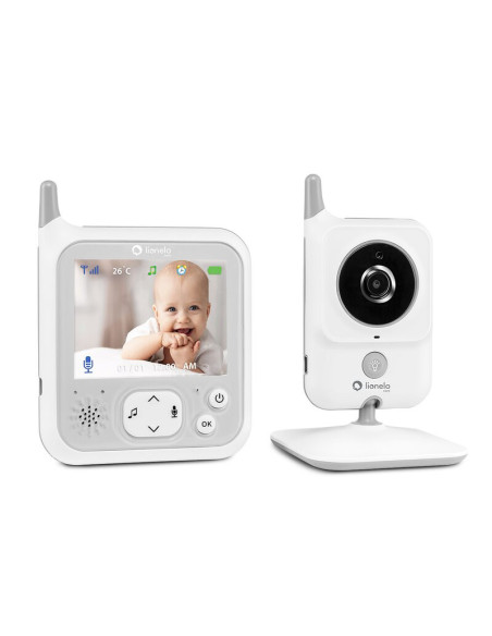 BN-LOC-BABYLINE_7.1,Lionelo - Videofon Babyline 7.1, Cu melodii, Cu lampa inclusa