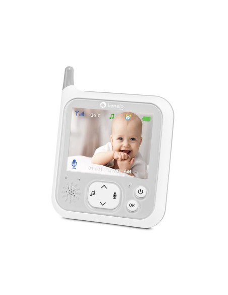 BN-LOC-BABYLINE_7.1,Lionelo - Videofon Babyline 7.1, Cu melodii, Cu lampa inclusa