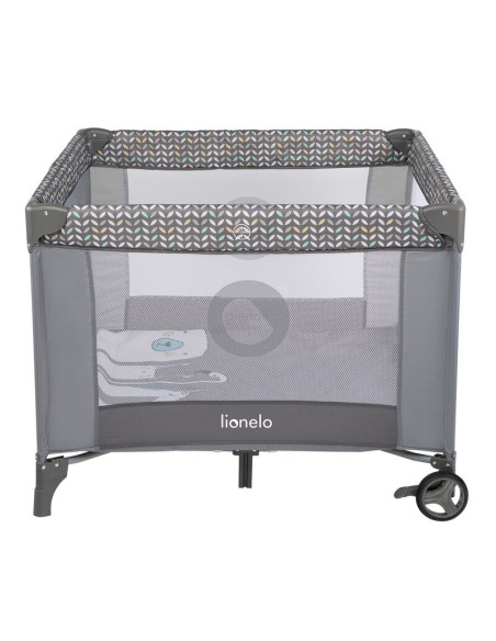 BN-LO-SOFIE_GREY_SCANDI,Lionelo - Tarc de joaca Lene, Cu roti, Cu intrare laterala cu fermoar, 100 x 100 cm, Conform cu standard