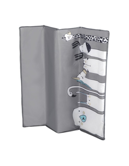 BN-LO-SOFIE_GREY_SCANDI,Lionelo - Tarc de joaca Lene, Cu roti, Cu intrare laterala cu fermoar, 100 x 100 cm, Conform cu standard
