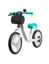 BN-LOE-ARIE_GRAPHITE,Lionelo - Bicicleta usoara fara pedale Arie, Cu claxon, Saculet pentru depozitare, Cu ghidon si sa reglabil
