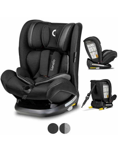 BN-LO-OLIVER_CARBON,Lionelo - Scaun auto Oliver Carbon Spatar reglabil, Protectie laterala, Top Tether, 9-36 Kg, cu Isofix, Conf