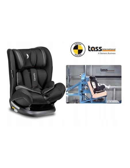BN-LO-OLIVER_CARBON,Lionelo - Scaun auto Oliver Carbon Spatar reglabil, Protectie laterala, Top Tether, 9-36 Kg, cu Isofix, Conf