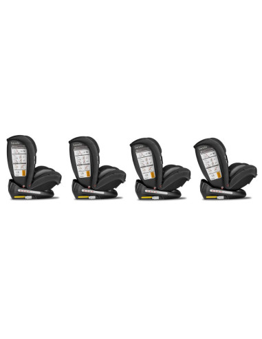 BN-LO-OLIVER_CARBON,Lionelo - Scaun auto Oliver Carbon Spatar reglabil, Protectie laterala, Top Tether, 9-36 Kg, cu Isofix, Conf