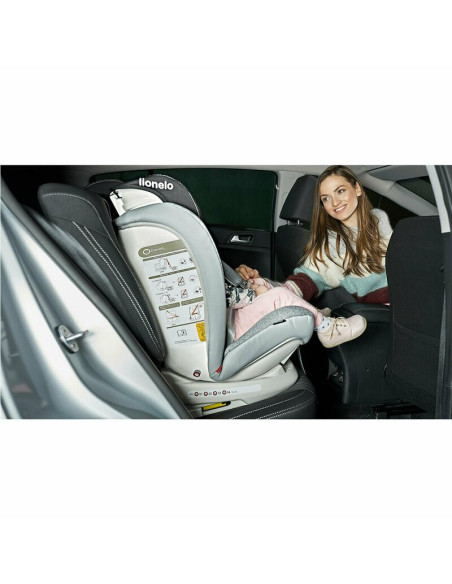 BN-LO-OLIVER_CARBON,Lionelo - Scaun auto Oliver Carbon Spatar reglabil, Protectie laterala, Top Tether, 9-36 Kg, cu Isofix, Conf