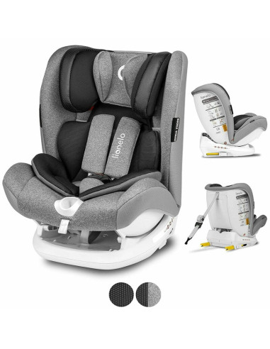 BN-LO-OLIVER_STONE,Lionelo - Scaun auto Oliver Stone Spatar reglabil, Protectie laterala, Top Tether, 9-36 Kg, cu Isofix, Confor