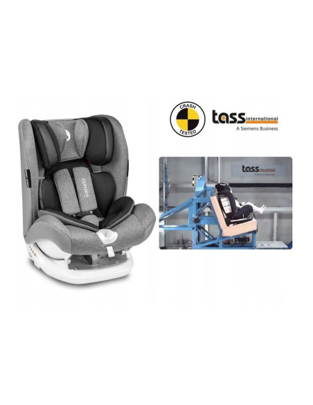 BN-LO-OLIVER_STONE,Lionelo - Scaun auto Oliver Stone Spatar reglabil, Protectie laterala, Top Tether, 9-36 Kg, cu Isofix, Confor
