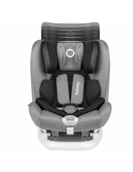 BN-LO-OLIVER_STONE,Lionelo - Scaun auto Oliver Stone Spatar reglabil, Protectie laterala, Top Tether, 9-36 Kg, cu Isofix, Confor