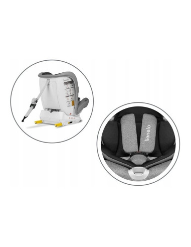 BN-LO-OLIVER_STONE,Lionelo - Scaun auto Oliver Stone Spatar reglabil, Protectie laterala, Top Tether, 9-36 Kg, cu Isofix, Confor