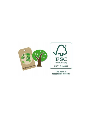 BN-80086,Joueco - Banc de lucru cu ciocanel, Familia Wildies, Din lemn certificat FSC, 26x12 cm, 12 luni+, 10 piese, Multicolor