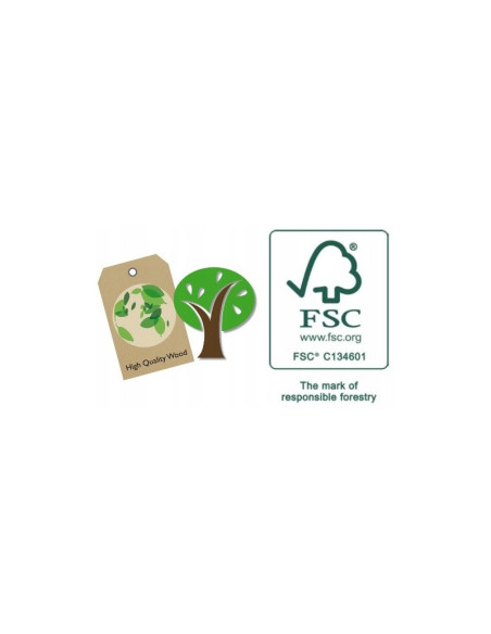 BN-80086,Joueco - Banc de lucru cu ciocanel, Familia Wildies, Din lemn certificat FSC, 26x12 cm, 12 luni+, 10 piese, Multicolor