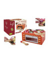 BN-80076,Joueco - Cuptor pizza din lemn certificat FSC, 28x16.5 cm, 3 ani+, 25 piese, Multicolor