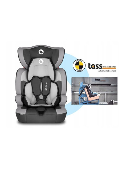 BN-LO-LEVI_ONE_GREY,Lionelo - Scaun auto Levi One Spatar detasabil, 9-36 Kg, Conform cu standardul european de securitate ECE R4