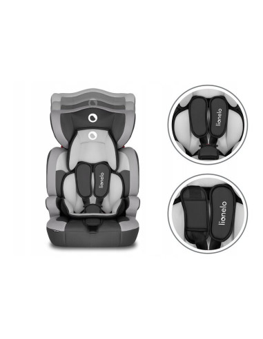 BN-LO-LEVI_ONE_GREY,Lionelo - Scaun auto Levi One Spatar detasabil, 9-36 Kg, Conform cu standardul european de securitate ECE R4