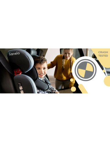 BN-LO-LEVI_ONE_GREY,Lionelo - Scaun auto Levi One Spatar detasabil, 9-36 Kg, Conform cu standardul european de securitate ECE R4
