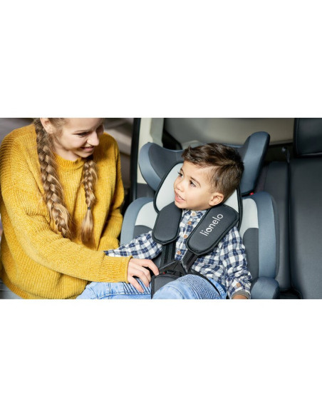 BN-LO-LEVI_ONE_GREY,Lionelo - Scaun auto Levi One Spatar detasabil, 9-36 Kg, Conform cu standardul european de securitate ECE R4