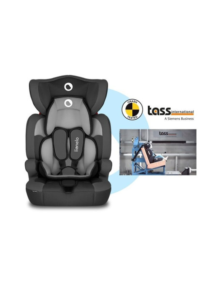 BN-LO-LEVI_ONE_BLACK,Lionelo - Scaun auto Levi One Spatar detasabil, 9-36 Kg, Conform cu standardul european de securitate ECE R