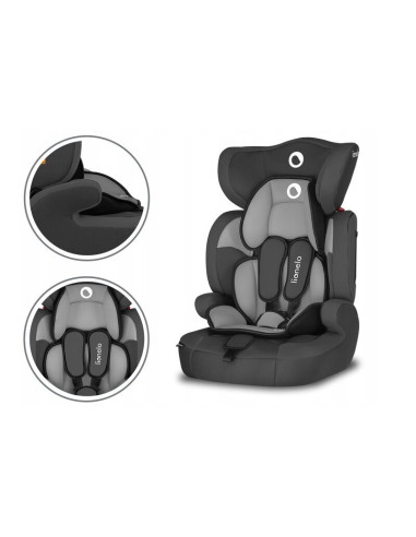 BN-LO-LEVI_ONE_BLACK,Lionelo - Scaun auto Levi One Spatar detasabil, 9-36 Kg, Conform cu standardul european de securitate ECE R
